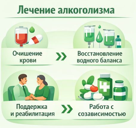 лечение алкоголизма в Вардане этапы